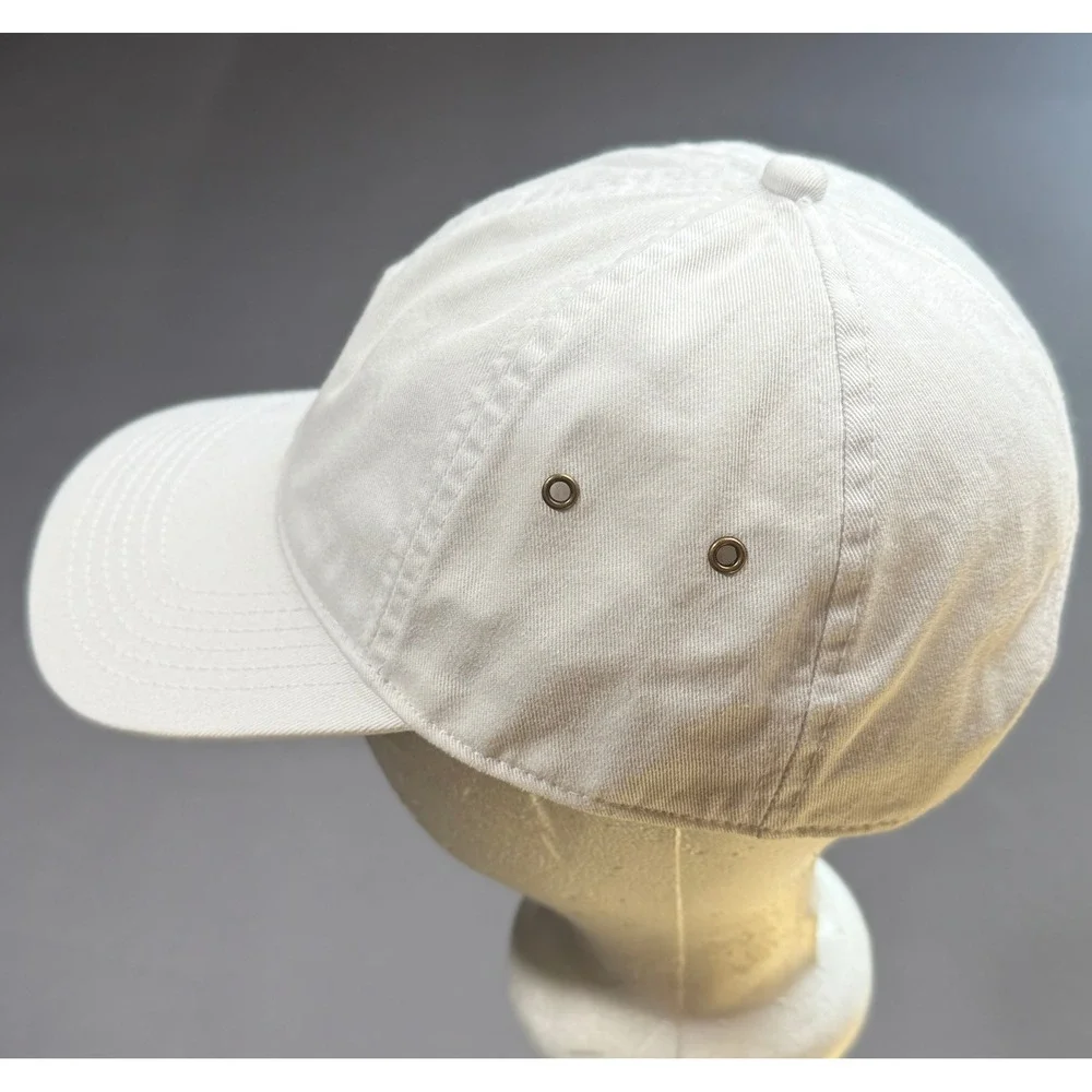 Gold Eagle Club Hat, Beige Twill Golf Dad Hat, Adjustable Strapback Mens‎
